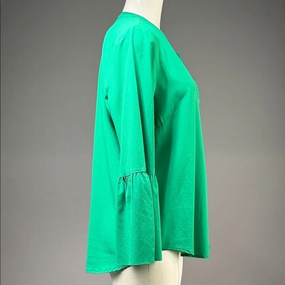 J. Crew Vibrant Green Blouse (rack15)